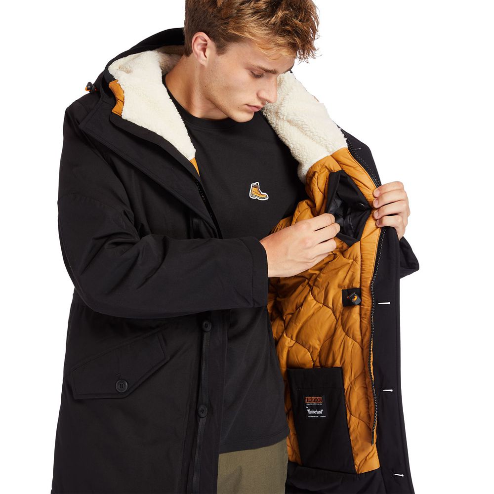 Timberland Mens Jackets Outdoor Heritage Ecoriginal Parka with DryVent™ Technology - Black - India X